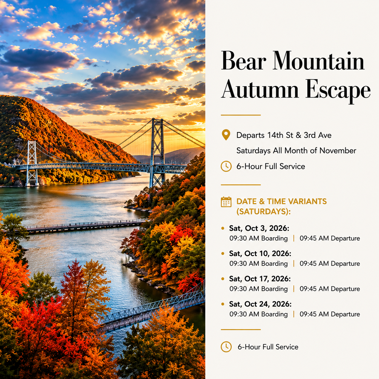 Bear Mountain Autumn Escape